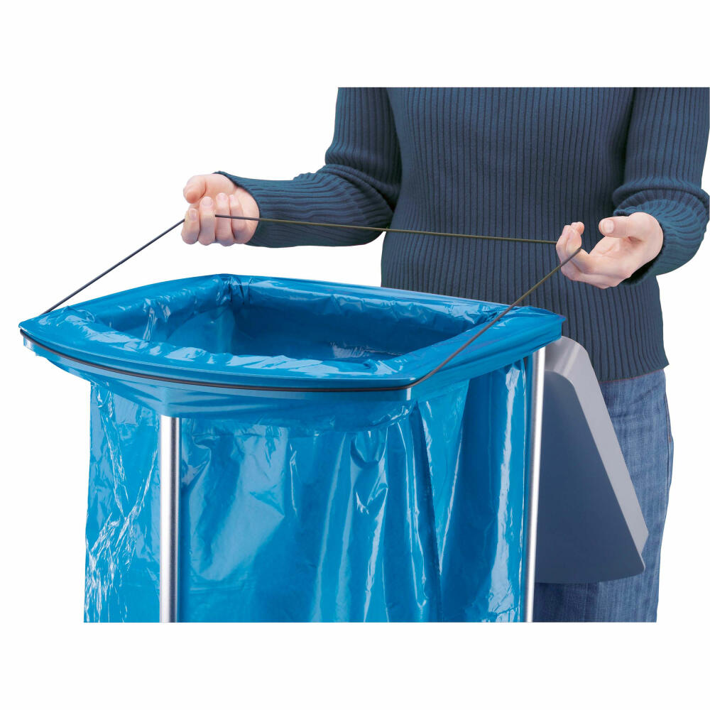Hailo Müllsackständer ProfiLine MSS XXXL, Abfalleimer, Müllsackhalter, Aluminium, 120 L, 0912-210
