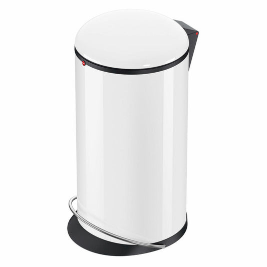 Hailo Harmony L pedal bin, waste bin, trash can, sheet steel, white, 20 L, 0531-030