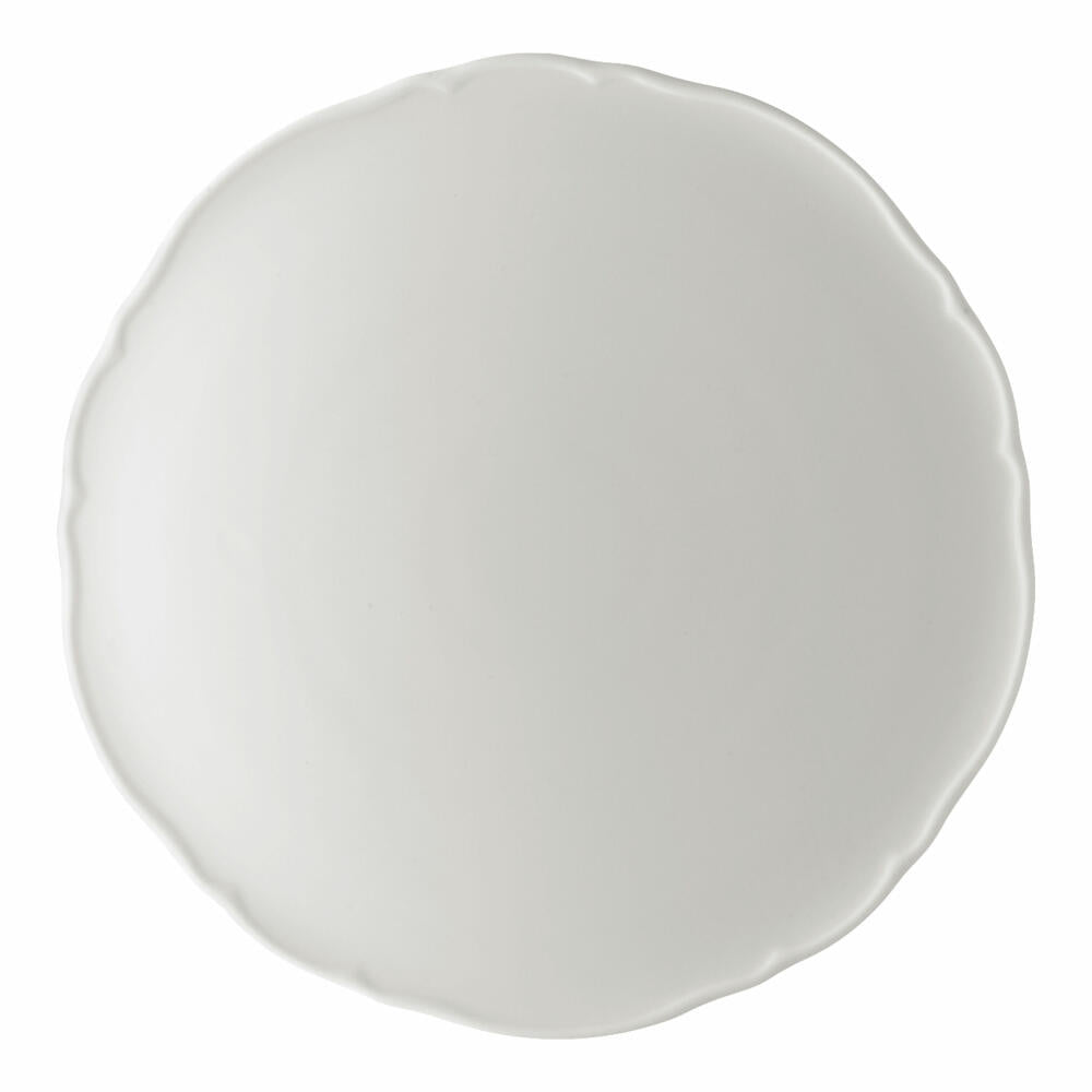 Hutschenreuther Maria Theresia Tortenplatte, Platte, Porzellan, Weiß, Spülmaschinenfest, Ø 32 cm, 12843