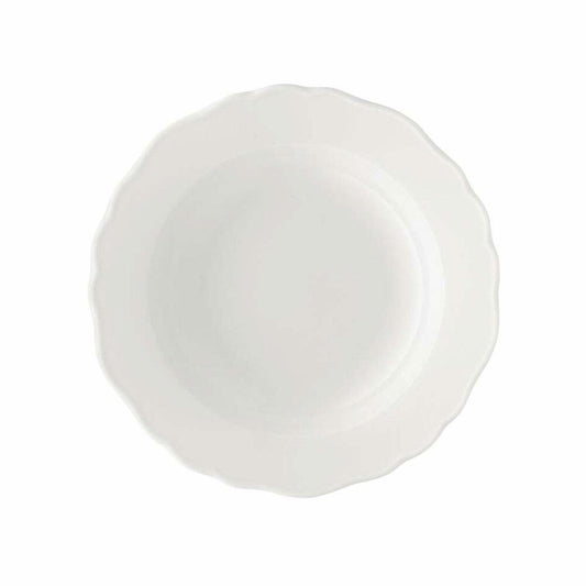 Hutschenreuther Maria Theresia Suppenteller, mit Fahne, Teller, Porzellan, Weiß, Spülmaschinenfest, Ø 23 cm, 10123