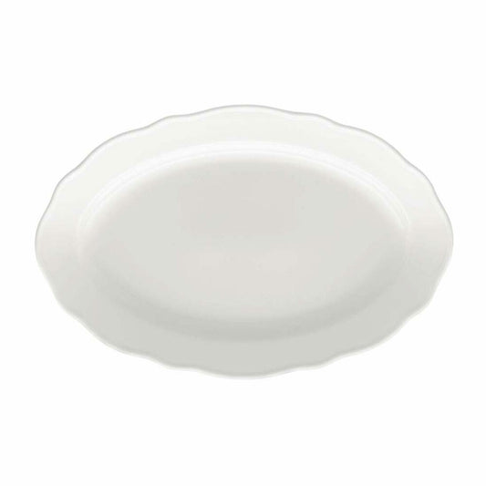 Hutschenreuther Maria Theresia Platte, Servierplatte, Oval, Porzellan, Weiß, Spülmaschinenfest, Länge: 38 cm, 12738