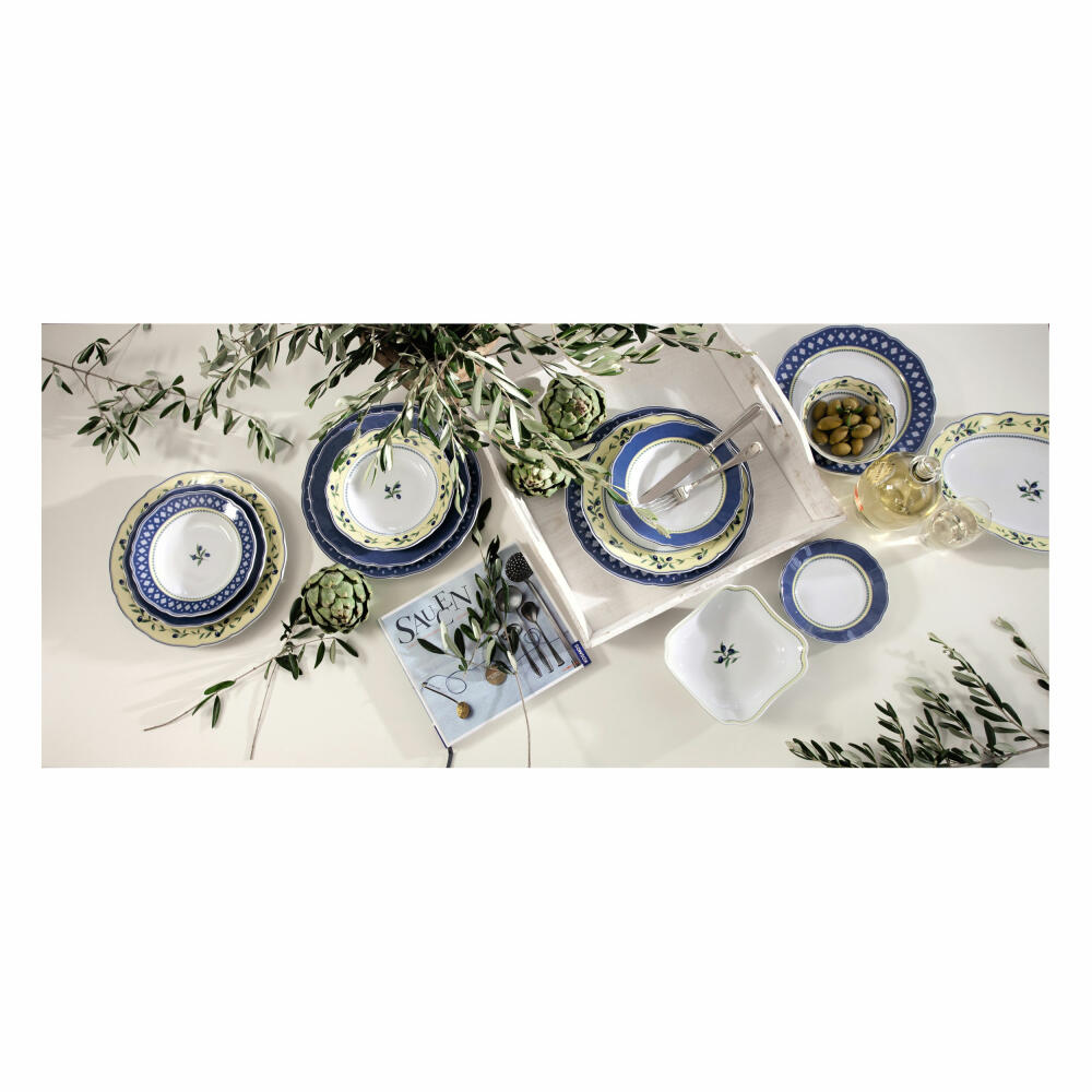 Hutschenreuther Maria Theresia Frühstücksteller mit Fahne, Medley Valdemossa, Porzellan, 19 cm, 10019