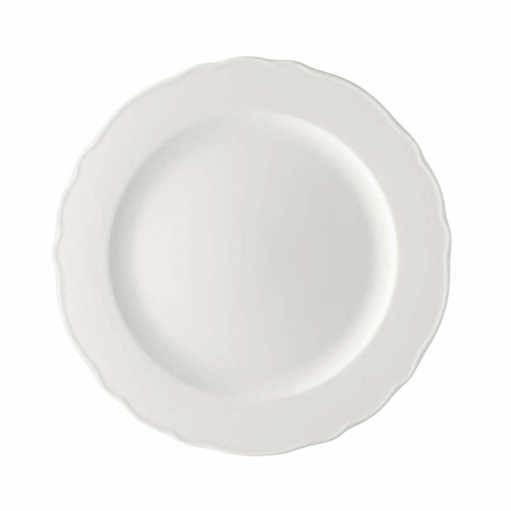 Hutschenreuther Maria Theresia Platzteller, mit Fahne, Teller, Porzellan, Weiß, Spülmaschinenfest, Ø 31 cm, 10031