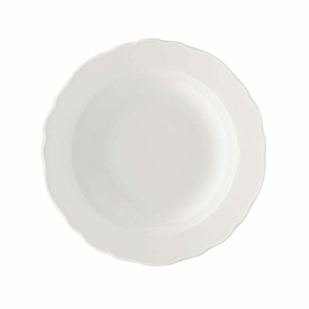 Hutschenreuther Maria Theresia soup plate, with flag, plate, porcelain, white, dishwasher safe, Ø 21 cm, 10121