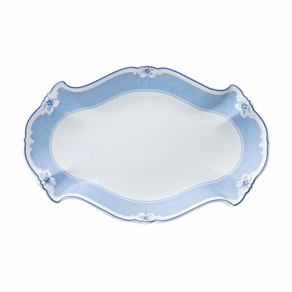 Hutschenreuther Baronesse Platte, Oval, Beilagenplatte, Estelle, Porzellan, Länge: 32 cm, 12732
