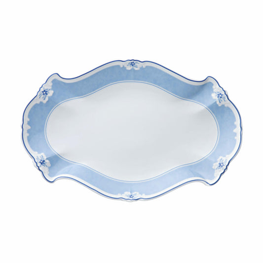 Hutschenreuther Baronesse Platte, Oval, Beilagenplatte, Estelle, Porzellan, Länge: 32 cm, 12732