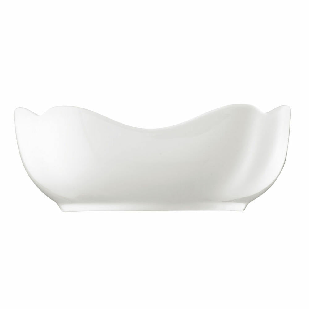 Hutschenreuther Maria Theresia Schüssel, Schale, Eckig, Porzellan, Weiß, Spülmaschinenfest, Ø 18 cm, 610 ml, 13168