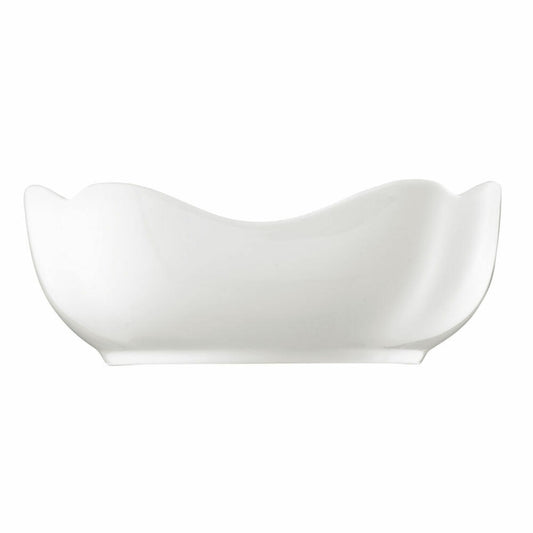 Hutschenreuther Maria Theresia Schüssel, Schale, Eckig, Porzellan, Weiß, Spülmaschinenfest, Ø 18 cm, 610 ml, 13168