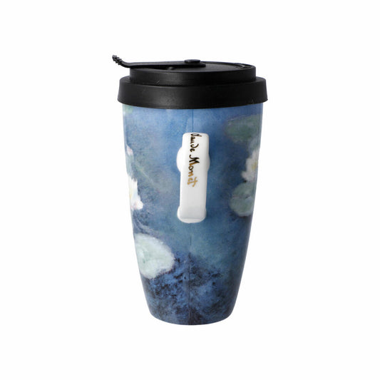Goebel Mug To Go Claude Monet - Seerosen, Trinkbecher, Kaffeebecher, Artis Orbis, Fine Bone China, Bunt, 500 ml, 67064011