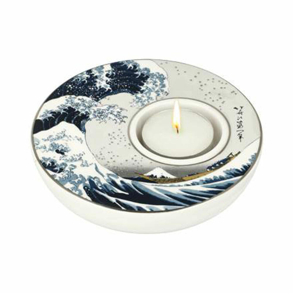 Goebel Candle Holder Hokusai - The Wave, Tealight Holder, Porcelain, 67062801