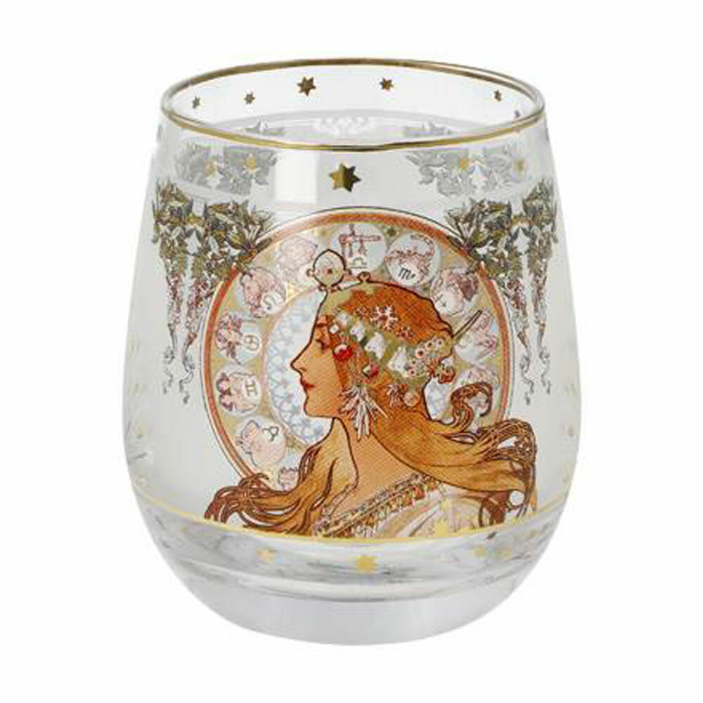 Goebel Lantern Alphonse Mucha - Zodiac, Tealight Holder, Candle Holder, Glass, 67062851