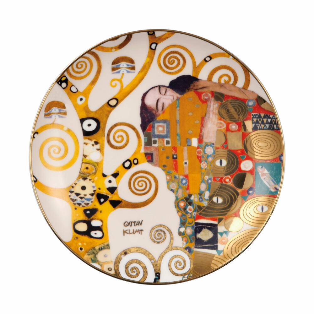 Goebel wall plate Gustav Klimt - The Fulfillment, decorative plate, Artis Orbis, Fine Bone China, colored, 21 cm, 67071041