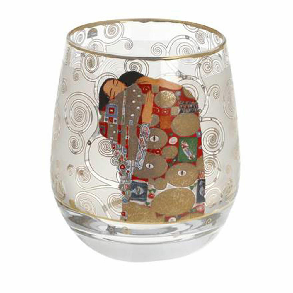 Goebel Windlicht Gustav Klimt - Fulfillment, Tealight Holder, Candle Holder, Glass, 67062831