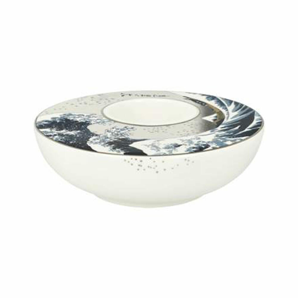 Goebel Candle Holder Hokusai - The Wave, Tealight Holder, Porcelain, 67062801