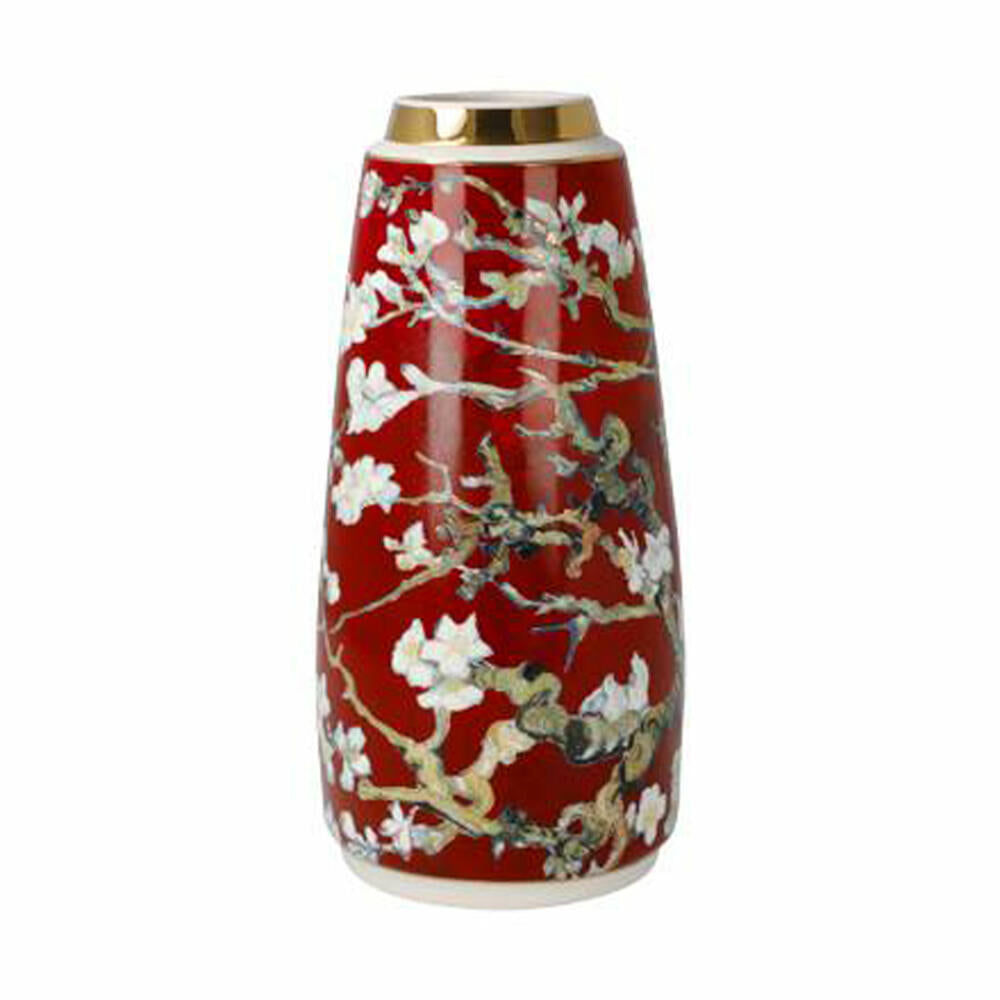 Goebel vase Vincent van Gogh - almond tree red, flower vase, decorative vase, porcelain, H 18.5 cm, 67062931