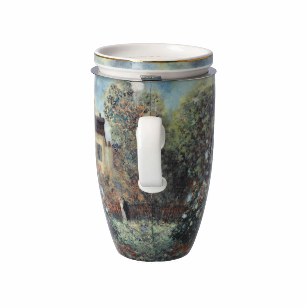 Goebel Teetasse mit Deckel und Sieb Claude Monet - Das Künstlerhaus, Artis Orbis, Fine Bone China, Bunt, 450 ml, 67063111