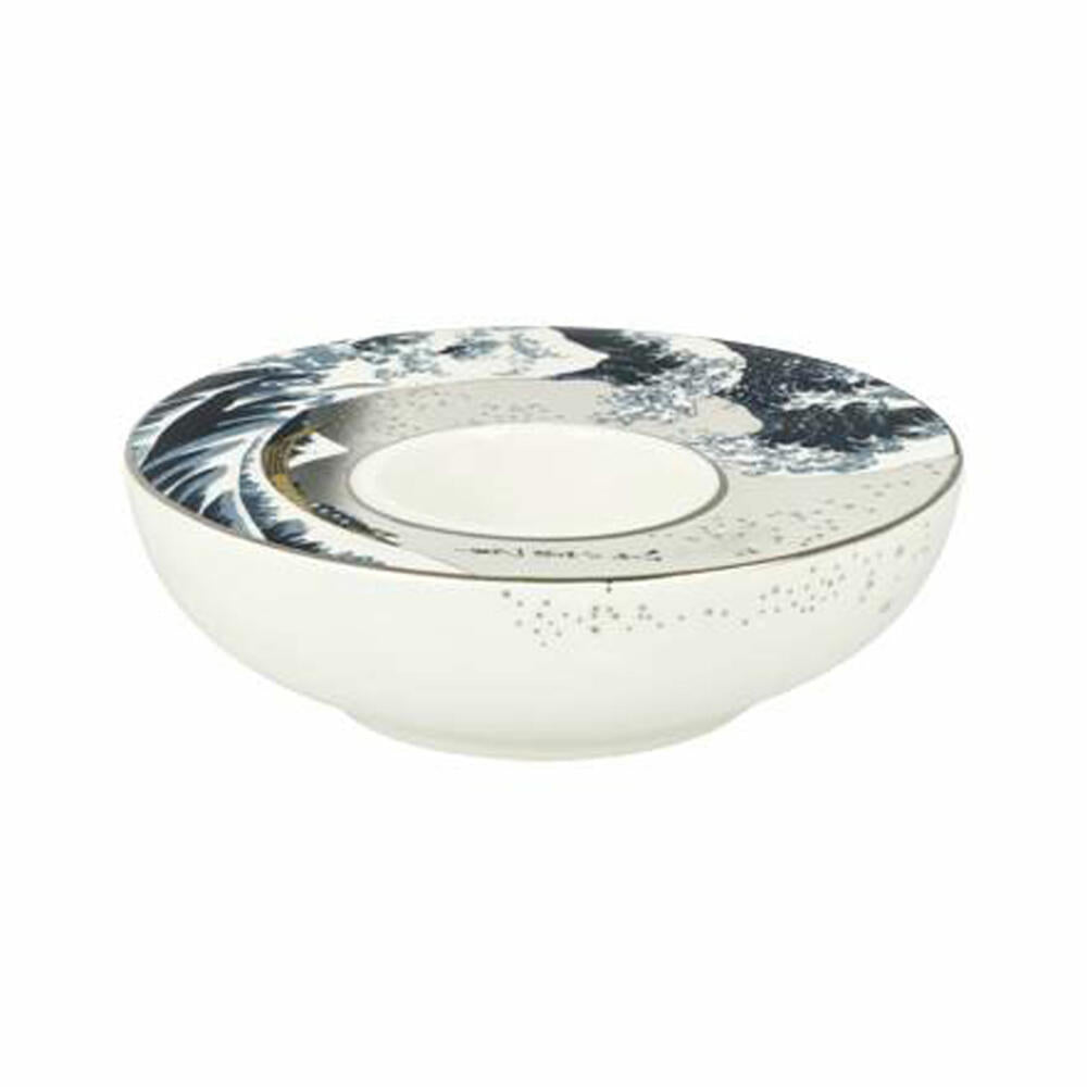 Goebel Candle Holder Hokusai - The Wave, Tealight Holder, Porcelain, 67062801