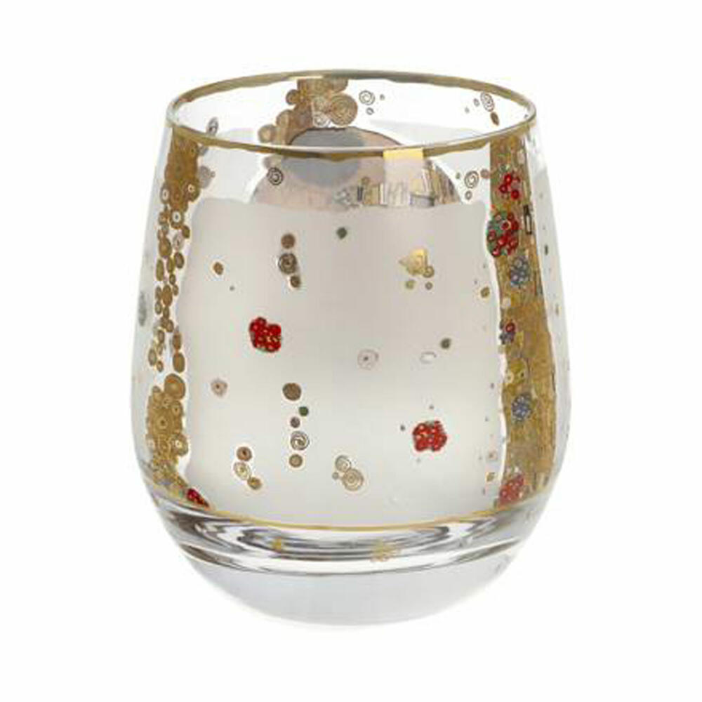 Goebel Windlicht Gustav Klimt - The Kiss, Tealight Holder, Candle Holder, Glass, 67062811