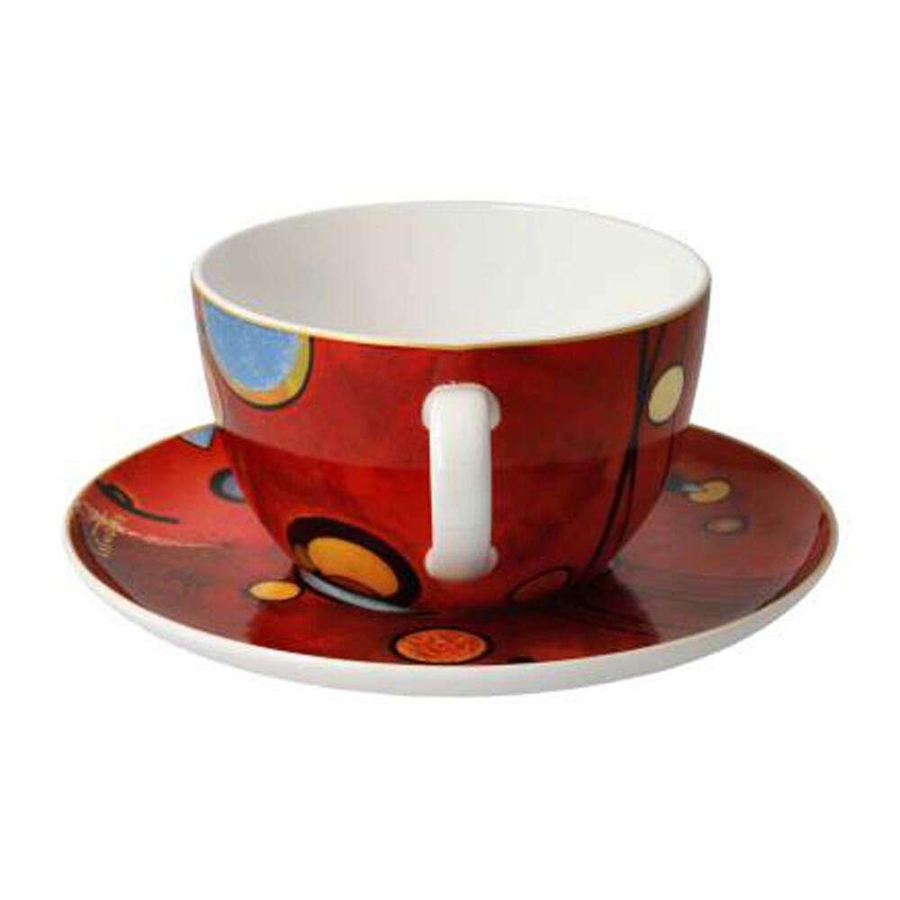 Goebel Milk Coffee Cup Kandinsky - Heavy Red, Cup, Coffee Cup, Tea Cup, Fine Bone China, 67075031