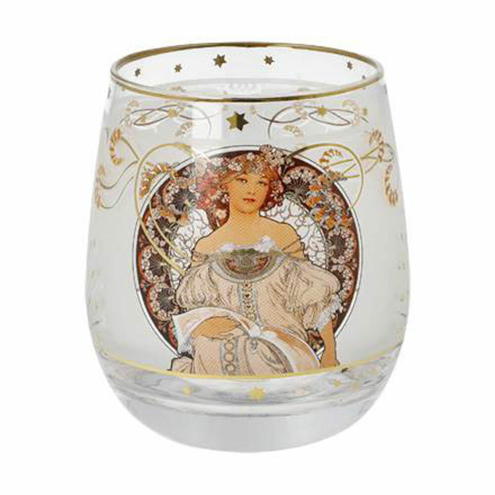 Goebel Lantern Alphonse Mucha - Reverie, Tealight Holder, Candle Holder, Glass, 67062861