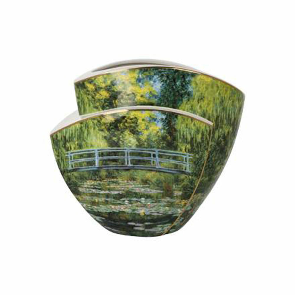 Goebel Vase Monet - Japanese Bridge, flower vase, decorative vase, porcelain, H 29 cm, 67063151