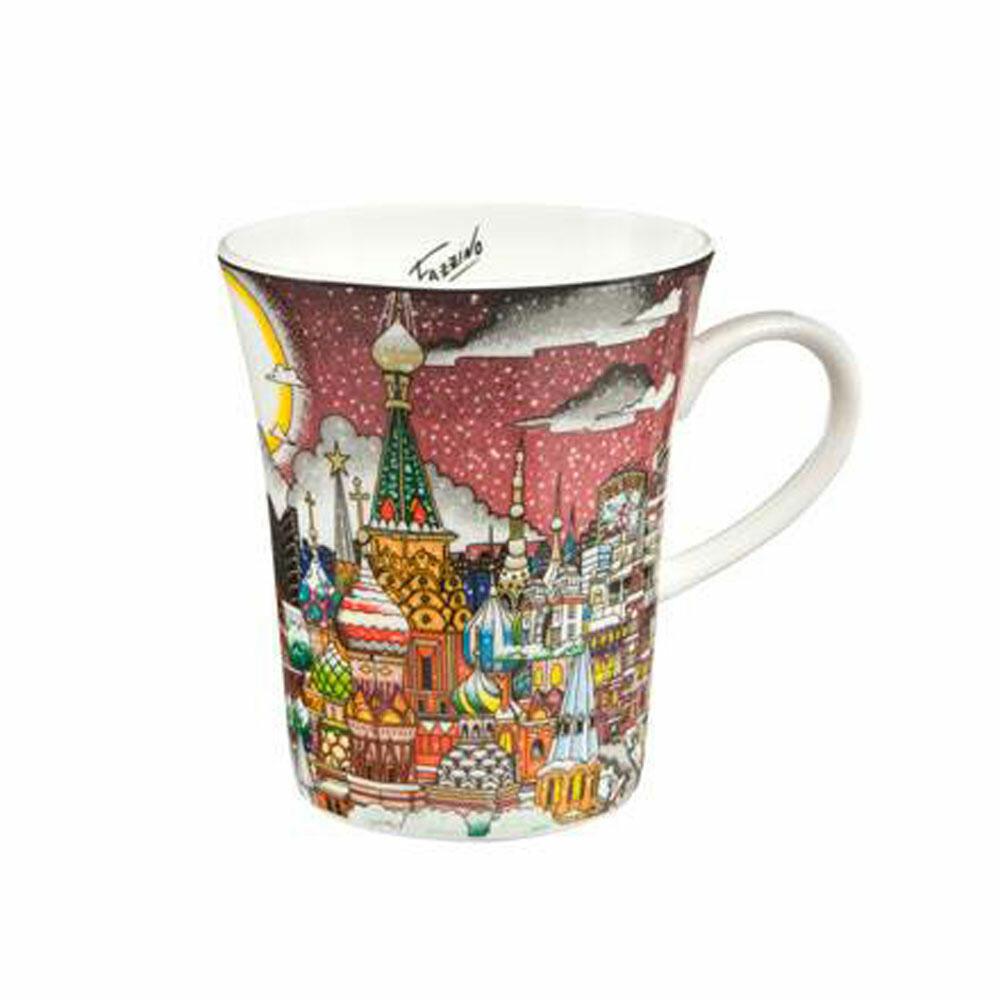 Goebel Dasvidanya Moscow Circus - Artist's Mug Pop Art Charles Fazzino Colorful Fine Bone China 67090091