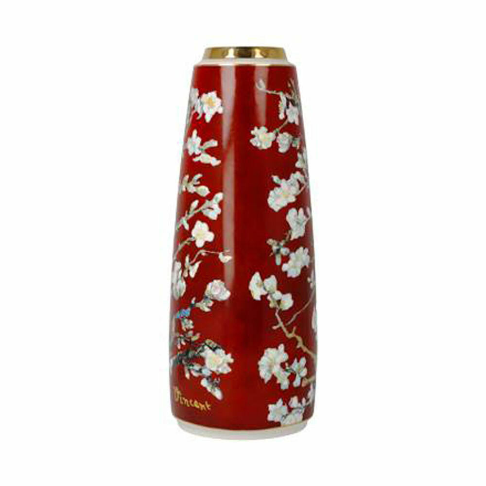 Goebel vase Vincent van Gogh - almond tree red, flower vase, decorative vase, porcelain, H 26.5 cm, 67062941