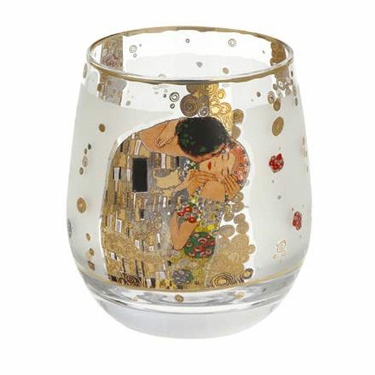 Goebel Windlicht Gustav Klimt - The Kiss, Tealight Holder, Candle Holder, Glass, 67062811