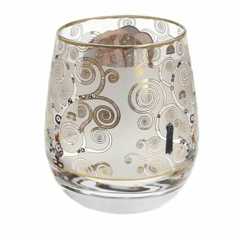 Goebel Windlicht Gustav Klimt - Fulfillment, Tealight Holder, Candle Holder, Glass, 67062831