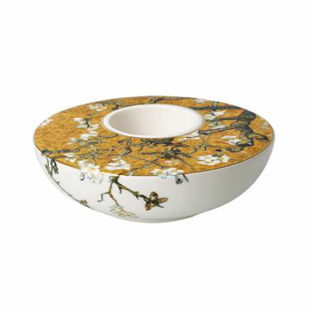 Goebel Candle Holder Vincent van Gogh - Almond Tree Gold, Tealight Holder, Porcelain, 67062771