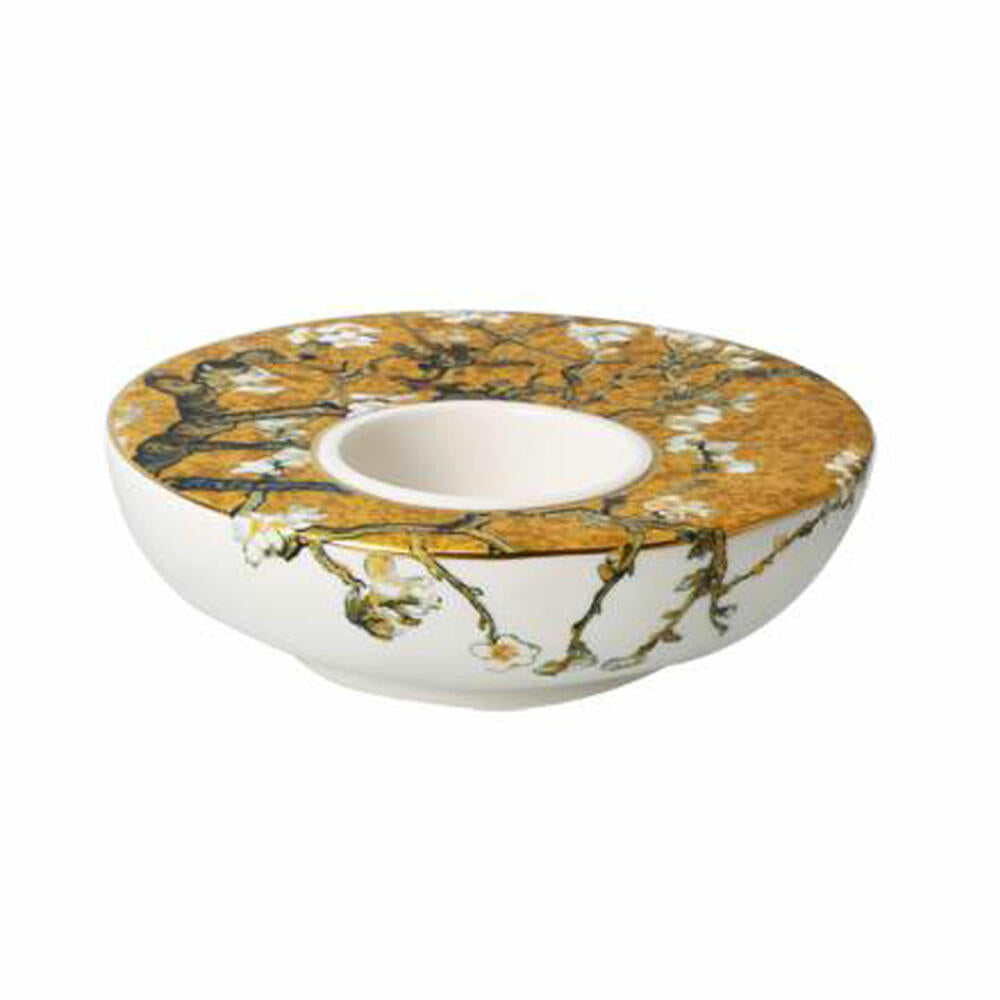 Goebel Candle Holder Vincent van Gogh - Almond Tree Gold, Tealight Holder, Porcelain, 67062771