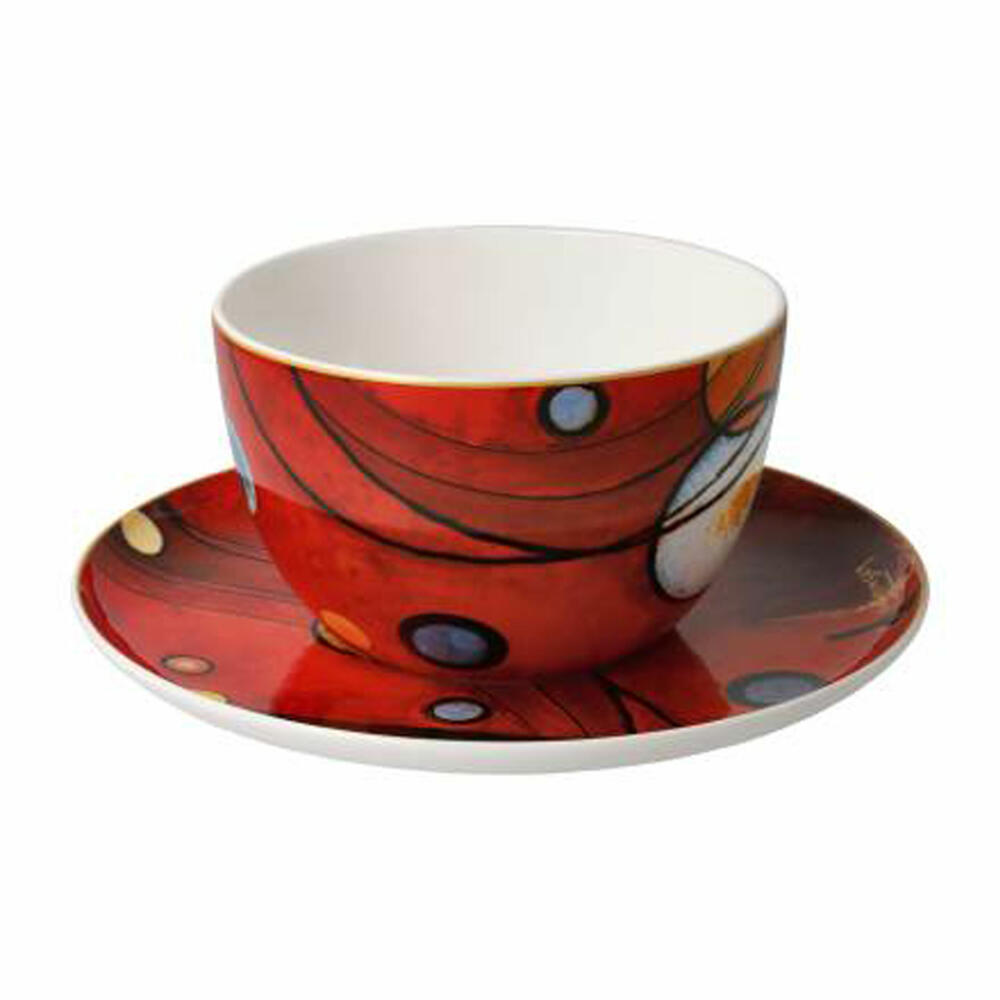 Goebel Milk Coffee Cup Kandinsky - Heavy Red, Cup, Coffee Cup, Tea Cup, Fine Bone China, 67075031