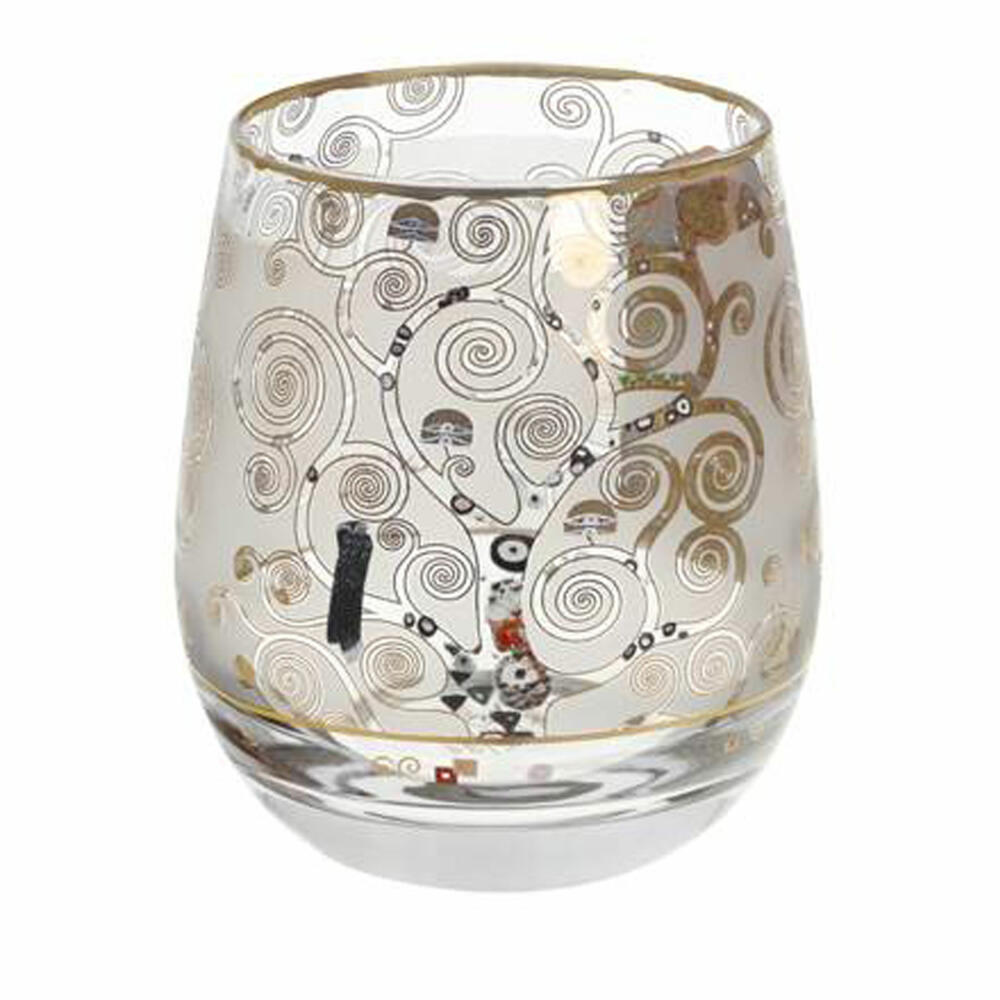 Goebel Windlicht Gustav Klimt - Fulfillment, Tealight Holder, Candle Holder, Glass, 67062831