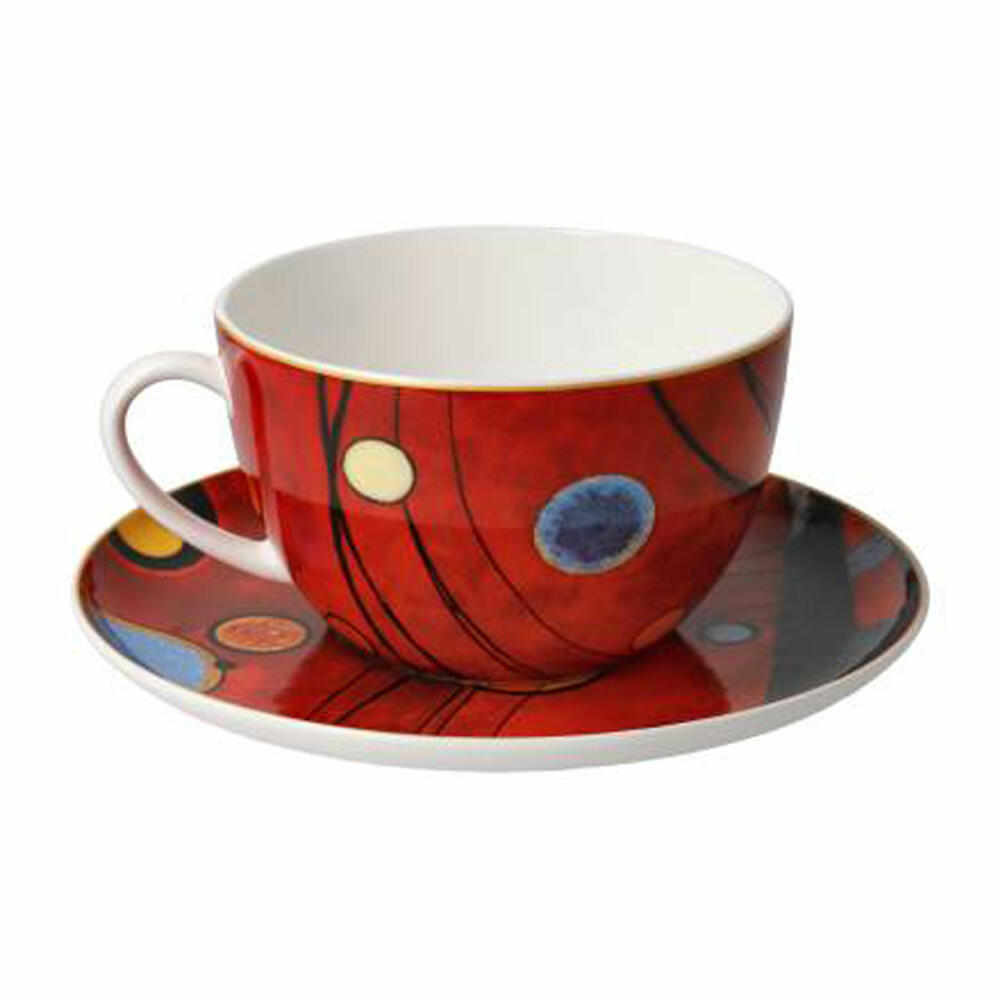 Goebel Milk Coffee Cup Kandinsky - Heavy Red, Cup, Coffee Cup, Tea Cup, Fine Bone China, 67075031