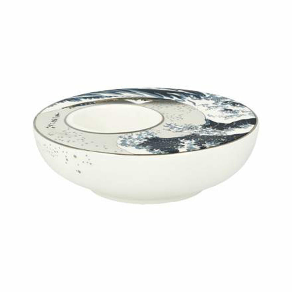 Goebel Candle Holder Hokusai - The Wave, Tealight Holder, Porcelain, 67062801