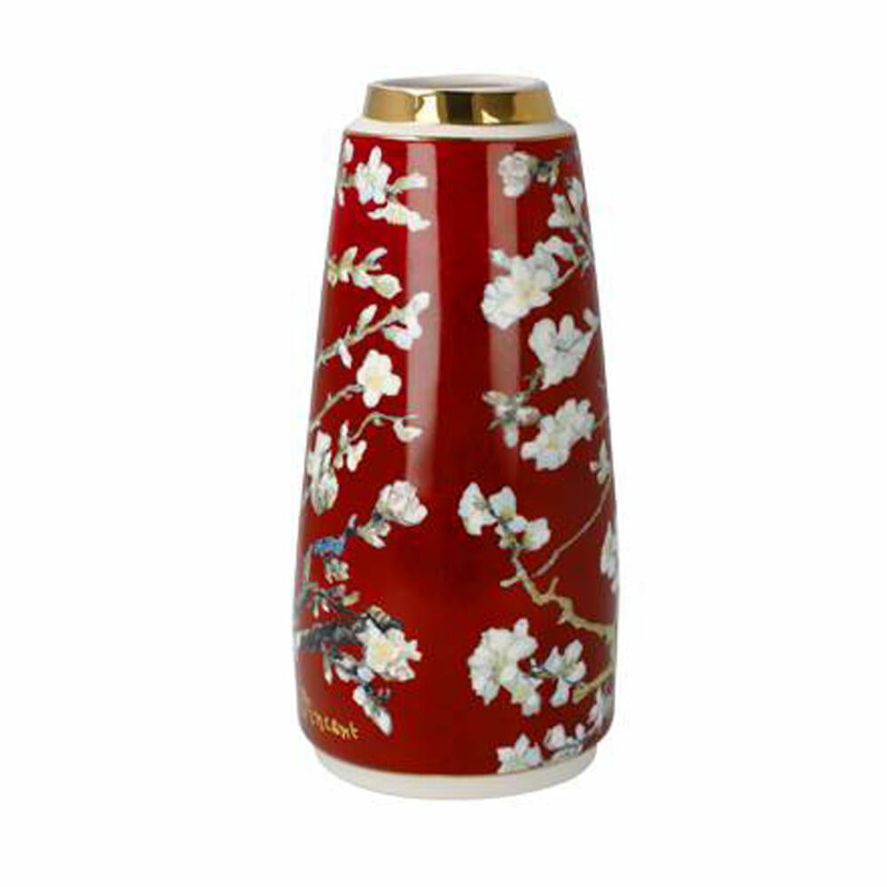 Goebel vase Vincent van Gogh - almond tree red, flower vase, decorative vase, porcelain, H 18.5 cm, 67062931