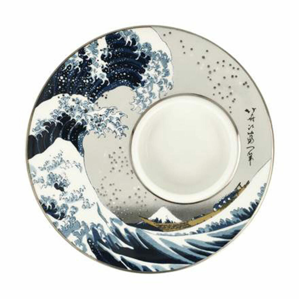 Goebel Candle Holder Hokusai - The Wave, Tealight Holder, Porcelain, 67062801