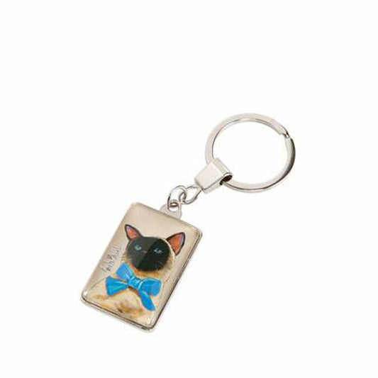 Goebel Cat - Keyring Artis Orbis Trish Biddle Colorful Metal Combo 67140131