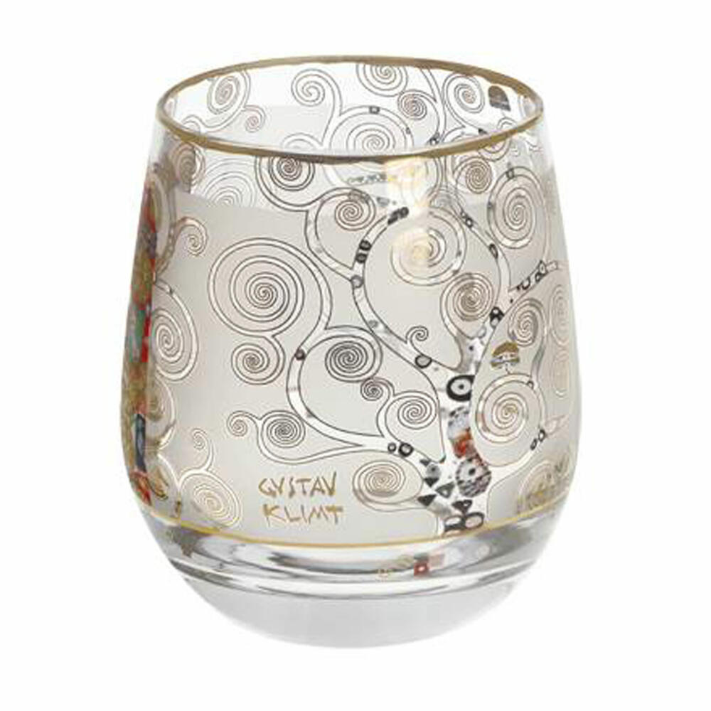 Goebel Windlicht Gustav Klimt - Fulfillment, Tealight Holder, Candle Holder, Glass, 67062831