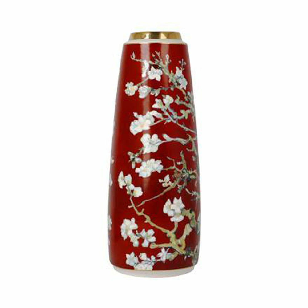 Goebel vase Vincent van Gogh - almond tree red, flower vase, decorative vase, porcelain, H 26.5 cm, 67062941