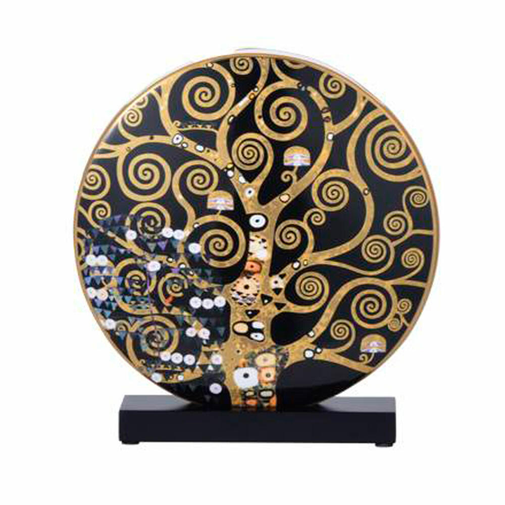 Goebel Vase Klimt - The Kiss / The Tree of Life, flower vase, decorative vase, porcelain, H 22.5 cm, 67062661