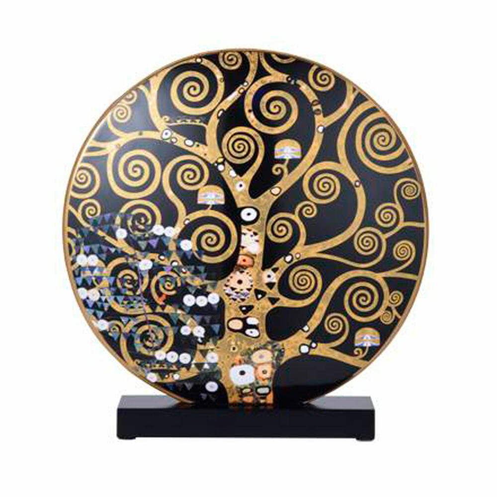 Goebel Vase Klimt - The Kiss / The Tree of Life, flower vase, decorative vase, porcelain, H 33.5 cm, 67062671