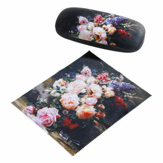 Goebel Still Life with Roses - Glasses Case Artis Orbis Jean Baptiste Robie Colorful Plastic 67060961