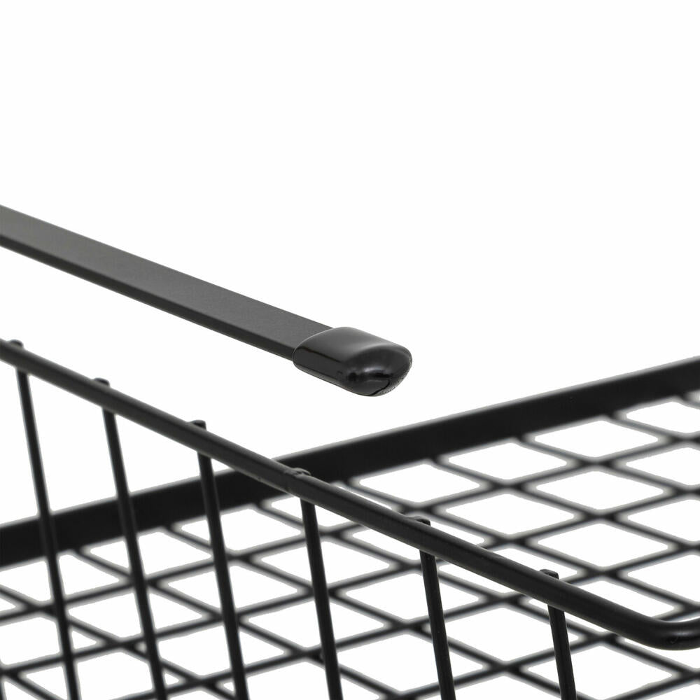 5five Simply Smart Hang Shelve, Hängekorb, Einhängekorb, Korb, Regal, Stahl, Schwarz, 51.5 cm, 203140