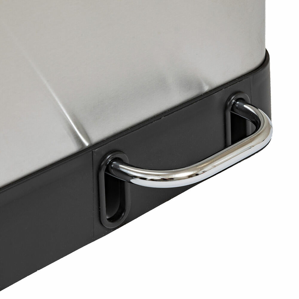 5five Simply Smart Mülleimer Ariane, Pedal-Abfalleimer, Edelstahl / Kunststoff, Grau, 3 x 18 L, 202464