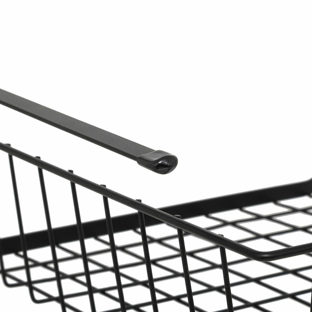 5five Simply Smart Hang Shelve, Hängekorb, Einhängekorb, Korb, Regal, Stahl, Schwarz, 31.5 cm, 203129