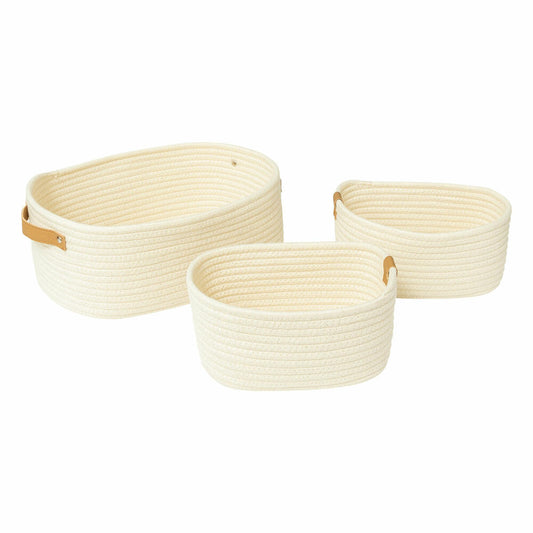 5five Simply Smart Körbe, 3-tlg., Aufbewahrungskorb, Korb, Polyester, Beige, 204911A