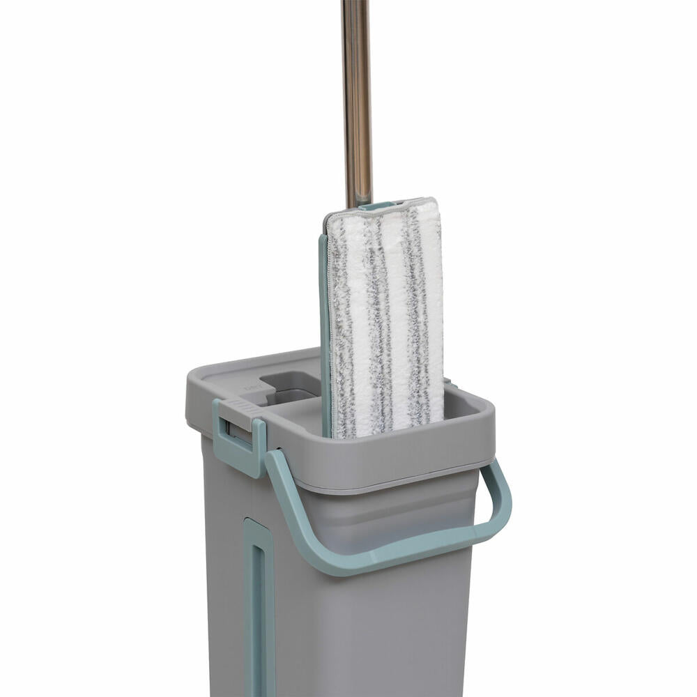 5five Simply Smart Wischmop Set, Bodenwischer, Eimer, Wischtuchpresse, Kunststoff / Edelstahl, 202675