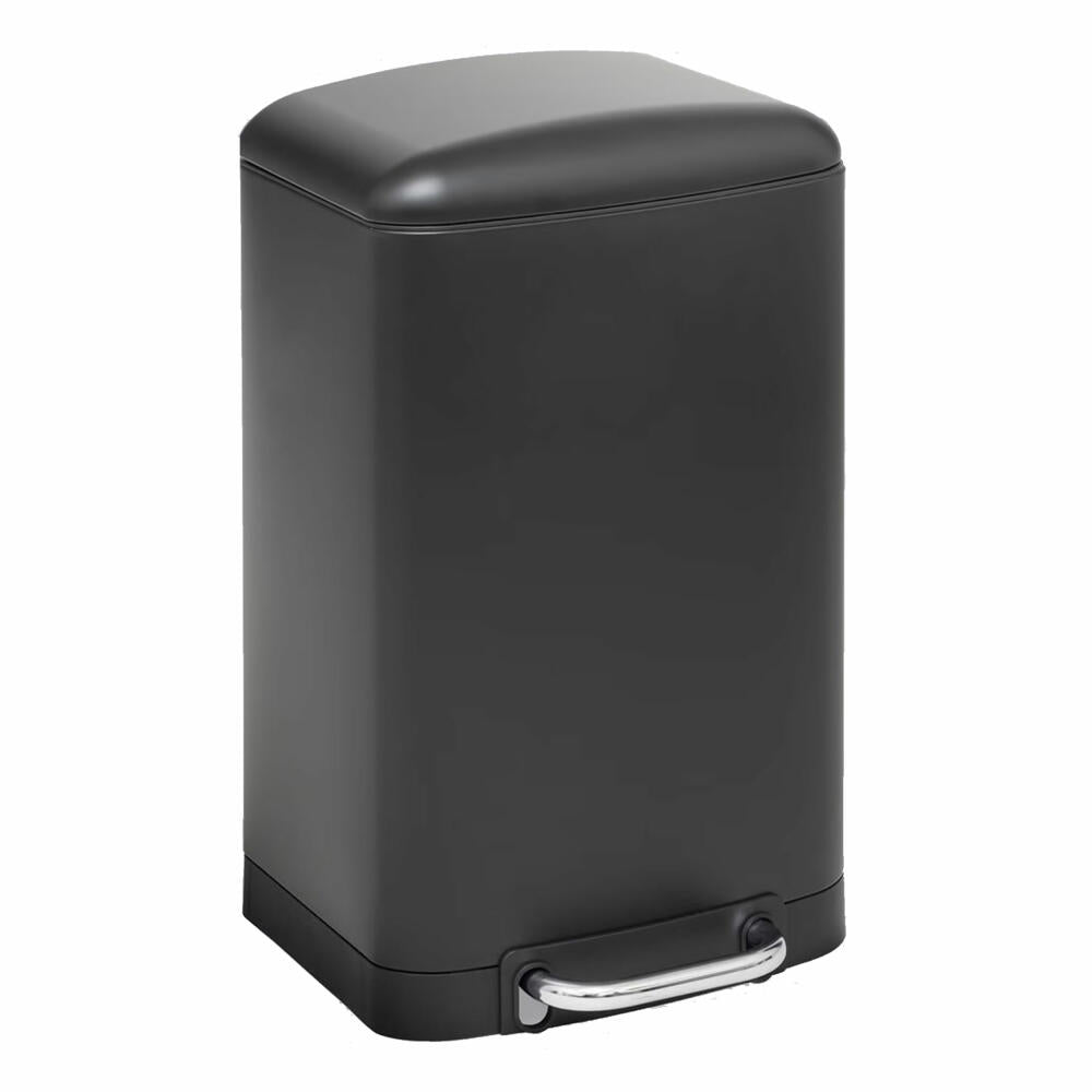 5five Simply Smart Mülleimer Ariane, Pedal-Abfalleimer, Stahl / Kunststoff, Schwarz, 20 L, 202421A