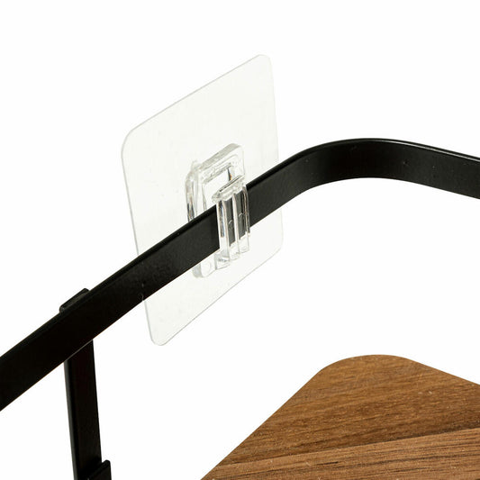 5five Simply Smart Winkelregal Blackacia, Eckregal, Duschregal, Badregal, Akazienholz / Stahl, 25 x 19.5 cm, 204904